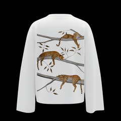 Lazy Leopard Pullover Full Sleeve Tee