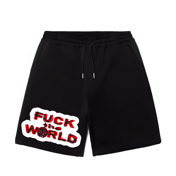 Fk the world unisex shorts