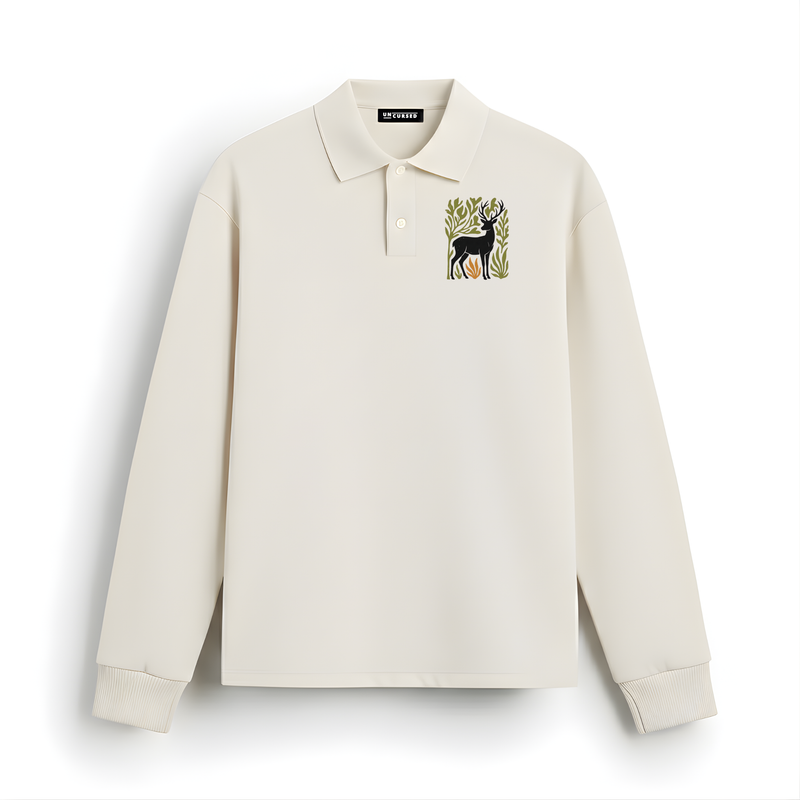 Forest Monarch Long Sleeve Polo