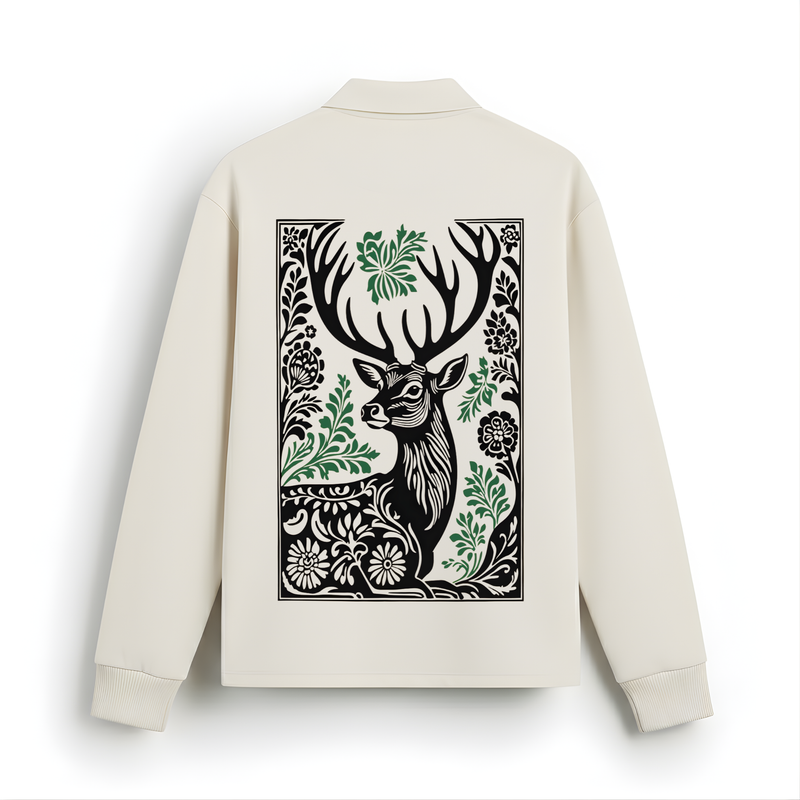 Forest Monarch Long Sleeve Polo