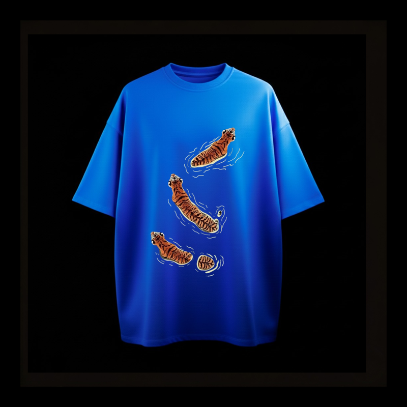 Drift Tigers Blue tee